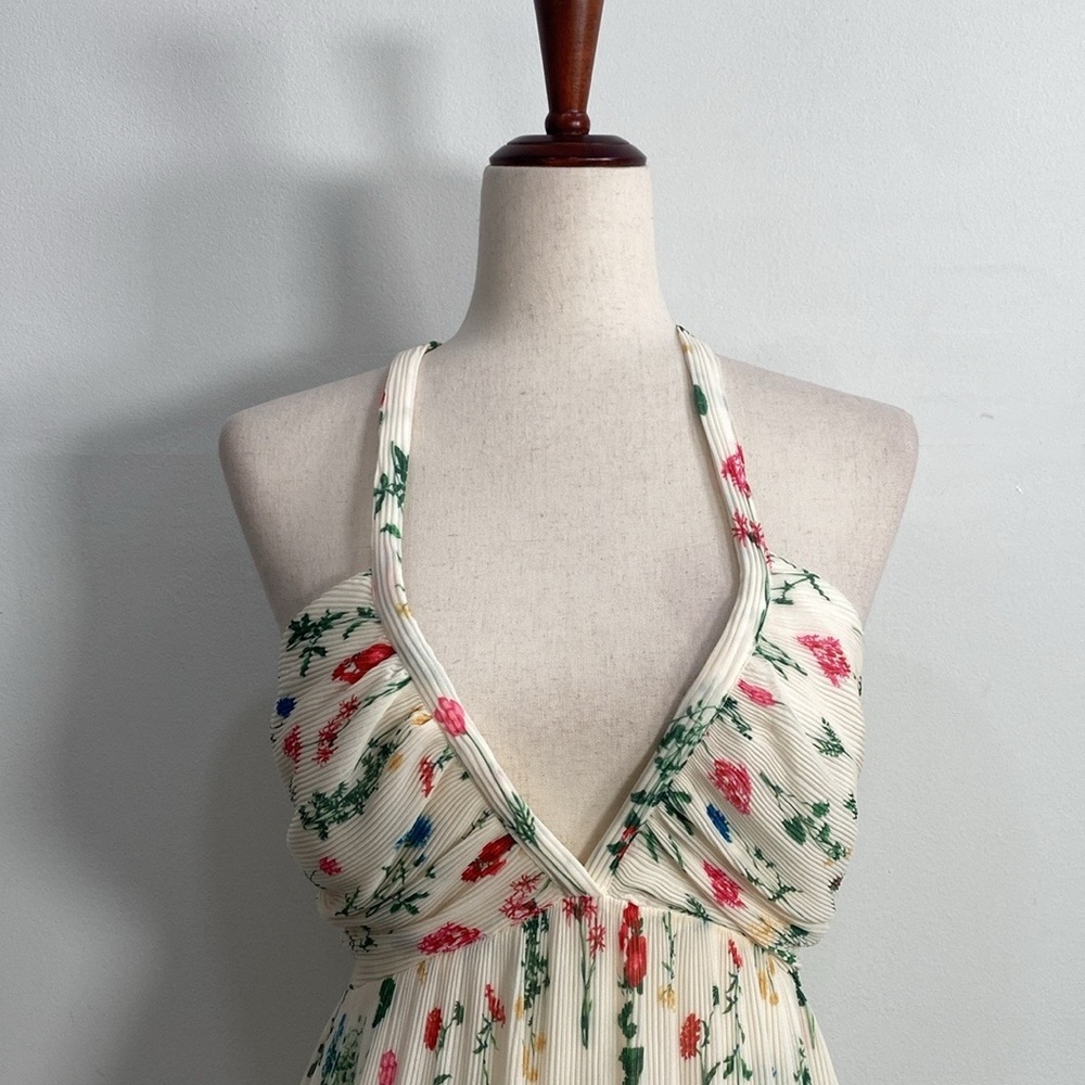 CeCe  Sleeveless Floral Open Back Maxi Dress Wedding Guest 12 - Picture 3 of 14
